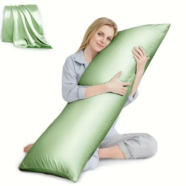 Weighted Body Pillow 8lbs - Weighted Pillow for Deeper Sleep - Cooling Body Pillows for Adults - Full Body Pillow for Sleeping - Side Sleeper Body Pillow with Cover Room Decor Mothers Day
