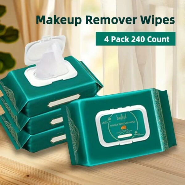 4 / 8 Packs High Quality Soft Ladies' Makeup Remover Wipes, Convenient to Clean, Gentle to Remove Makeup, Deeply Cleanses Facial Skin, Suitable for All Skin Types.