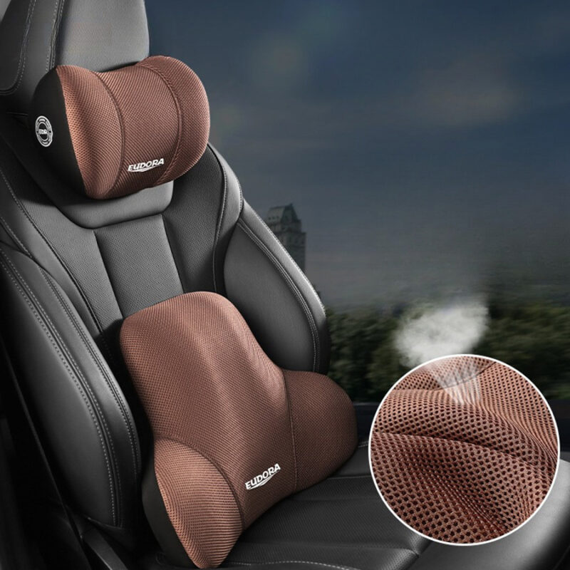 Car Headrest & Lumbar Support Cushion, Car Neck Pillow Kit - Image 6
