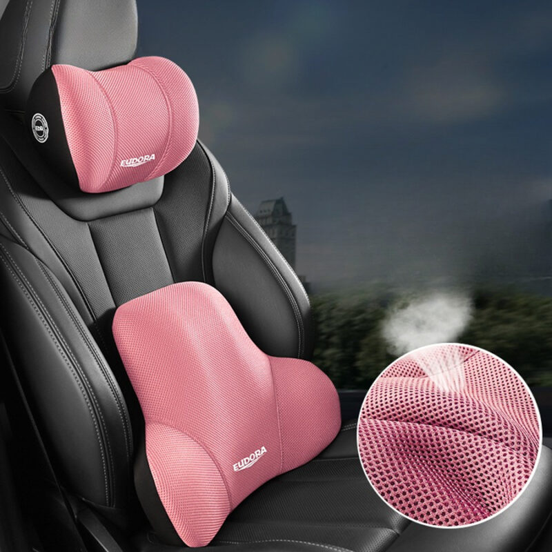 Car Headrest & Lumbar Support Cushion, Car Neck Pillow Kit - Image 9