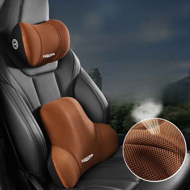 Car Headrest & Lumbar Support Cushion, Car Neck Pillow Kit - Image 8