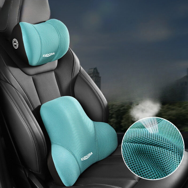 Car Headrest & Lumbar Support Cushion, Car Neck Pillow Kit - Image 11