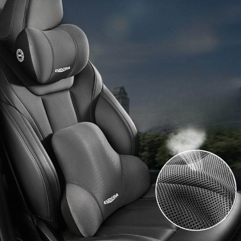 Car Headrest & Lumbar Support Cushion, Car Neck Pillow Kit - Image 10