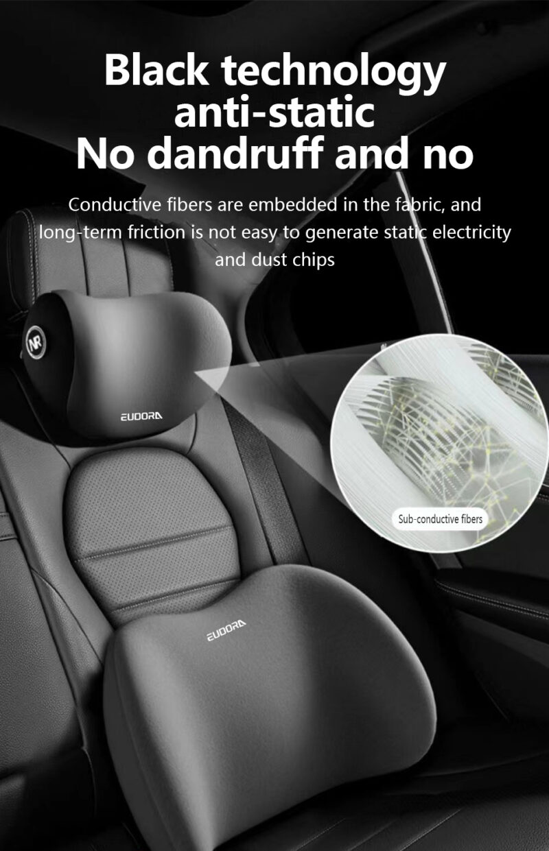 Car Lumbar Support Pillow and Car Neck Pillow Kit - Image 6