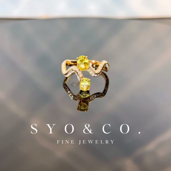 18K Yellow Gold Sapphire 1.25ct Oval Ring