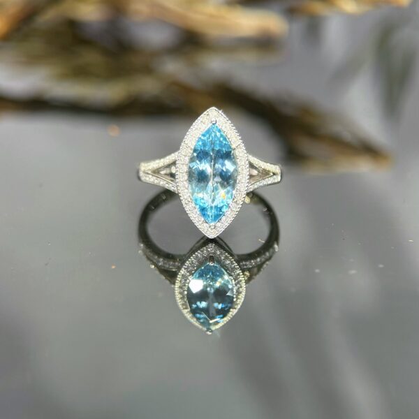 Natural gemstone ring JEWEL-57